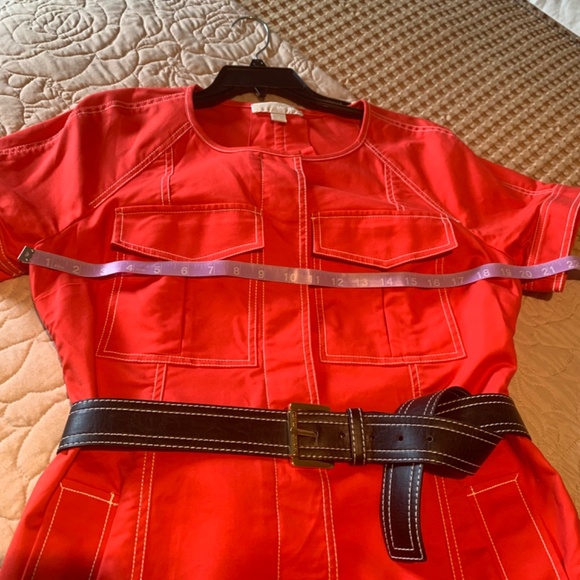 Michael Kors Summer Dress size 12 Bright Red/Orange - Picture 11 of 13